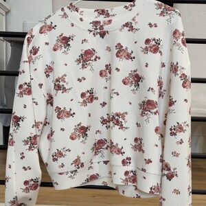 Altar'd State Floral Blouse - White and Pink